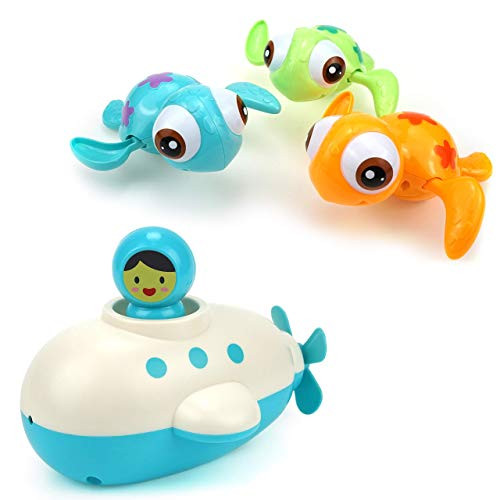 LITTLE BESSN Wind-up Swimming Sea Turtle  3pcs   and  Submarine