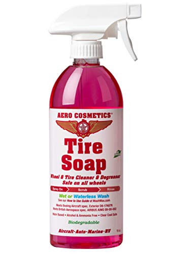 Aero Cosmetics Tire Soap and Degreaser - Remove Tire Dirt, Oil Residue & More 16oz