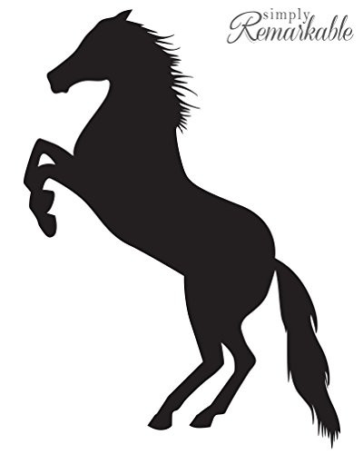 Vinyl Decal Sticker for Computer Wall Car Mac Macbook and More Horse Decal - Size 5.2 x 3.8 inches