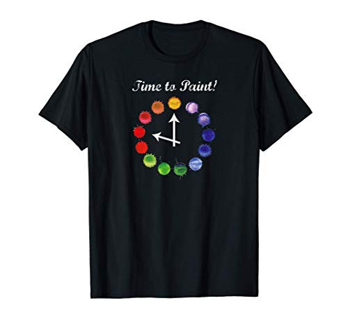 Time to Paint Pouring Artist Acrylic Fluid Art Painter T-Shirt