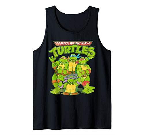 TMNT Classic Logo With All Ninja Turtles Tank Top