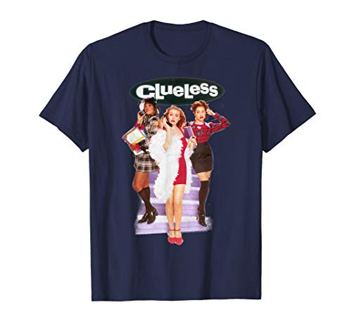 Clueless Cher Dionne Cell Phone Stairs Group Shot T-Shirt
