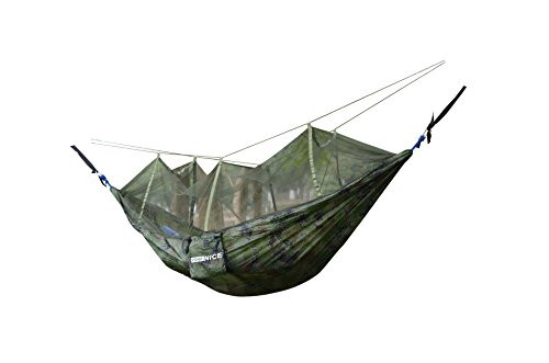 WoneNice Hammock with Mosquito Net Portable Lightweight Nylon Parachute Multifunctional Hammock with Net and Tree Straps for Camping Backpacking Travel Beach Yard. WoneNice Hammock with Mosquito Net Portable Lightweight Nylon Parachute Multifunctional Hammock with Net and Tree Straps for Camping Backpacking Travel Beach Yard.