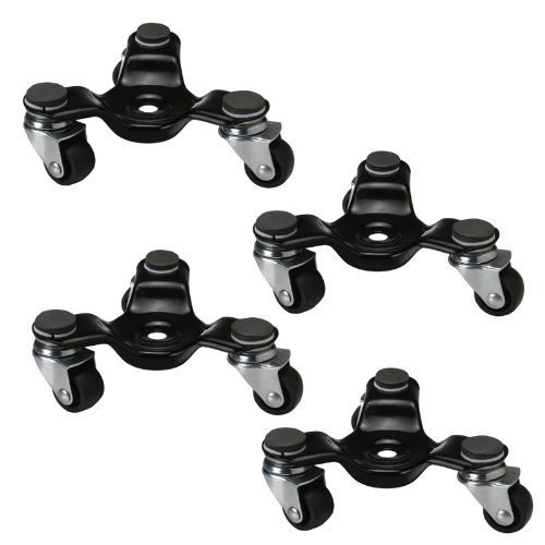 FactorDuty 4 Pack 3 Wheel Mover's Dolly Moving Furniture Dolly Furniture Mover
