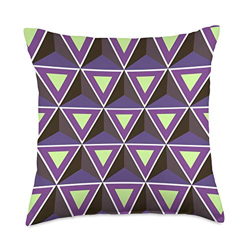 Gifts For Modern Art Lovers Purple Yellow Geometric Triangles Shadow Throw Pillow 18x18 Multicolor Gifts For Modern Art Lovers Purple Yellow Geometric Triangles Shadow Throw Pillow 18x18 Multicolor