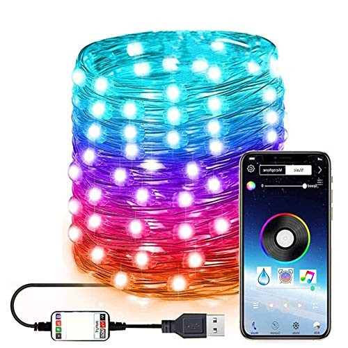 LED String Lights for Christmas Tree Decor 65ft 200 LED App Remote Control RGB Lighting String for Wedding Party Decoration 20M 200LED LED String Lights for Christmas Tree Decor 65ft 200 LED App Remote Control RGB Lighting String for Wedding Party Decoration 20M 200LED