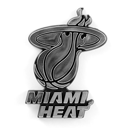 NBA Miami Heat Chrome Emblem, One Size