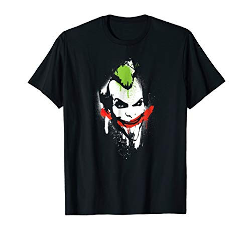 Batman  Arkham City The Joker Spraypaint Smile T Shirt