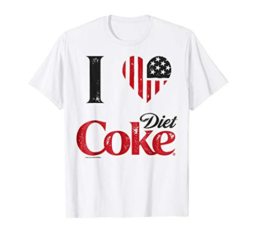 Coca-Cola Vintage Flag Love Diet Coke Graphic T-Shirt