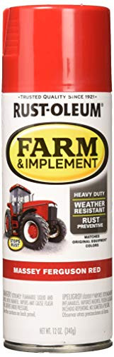 Rust-Oleum Farm  and  Implement 12 oz. Spray Paint- 280134 Massey Ferguson Red