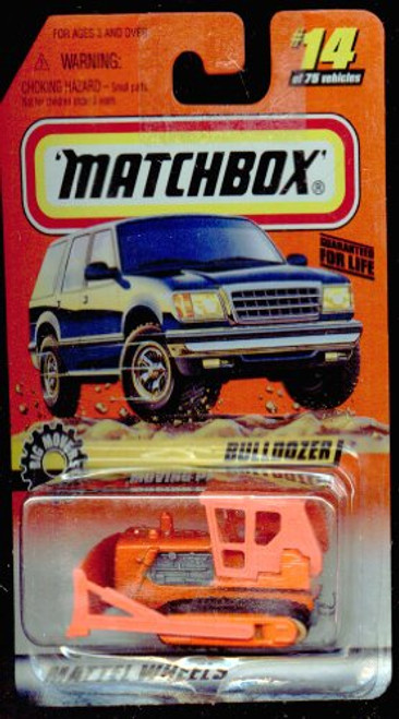 Matchbox 1998-14 75 Big Movers ORANGE Bulldozer 1 64 Scale