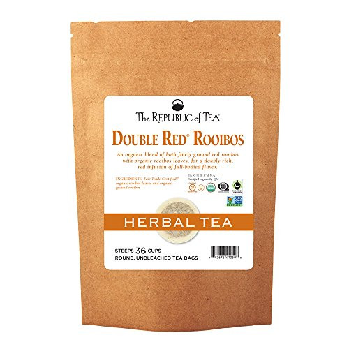 The Republic of Tea Organic Double Red Rooibos Tea 36 Tea Bag Refill The Republic of Tea Organic Double Red Rooibos Tea 36 Tea Bag Refill