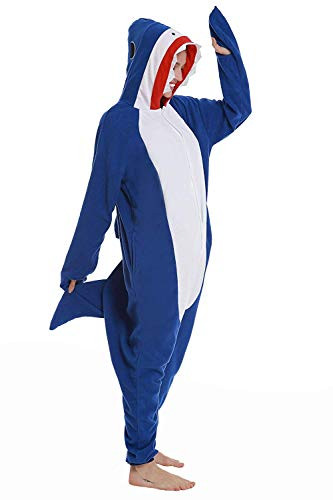 Mybei Shark Animal Onesie Cartoon Cosplay Costume One Piece Pajama S