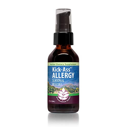 WishGarden Herbs Kick-Ass Allergy - Natural Allergy Support for Healthy Histamine Levels with Nettle Leaf and Yerba Santa  All Natural Herbal Tincture  2 fl oz