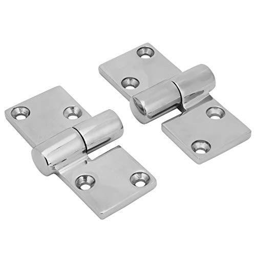 2Pcs Left  and  Right Take-Apart Stainless Steel Hinge Mirror Polished Butt Hinges Hinges for Companionway Door and Panels for Boats 9038mm