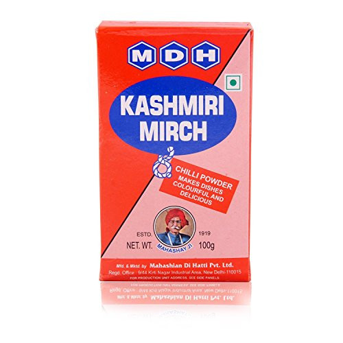 MDH Kashmiri Mirch  Red Chilli Powder  - 100g   3.5oz  Pack of 3