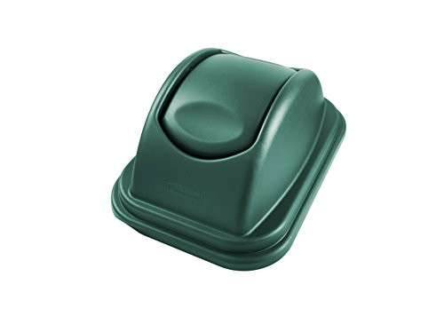Rubbermaid Commercial Products 1829407 Rubbermaid Commercial Waste Basket Trash Can Lid  41 Quart  Green