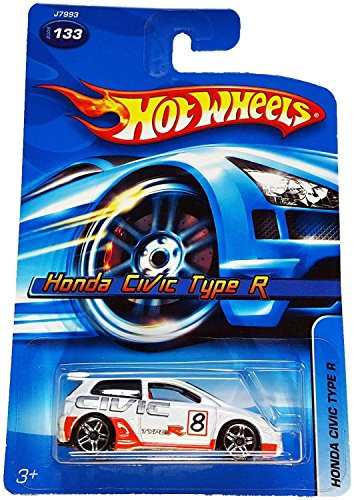 Hot Wheels Honda Civic Type R 2006 133 Pearl White with Pr5s toy