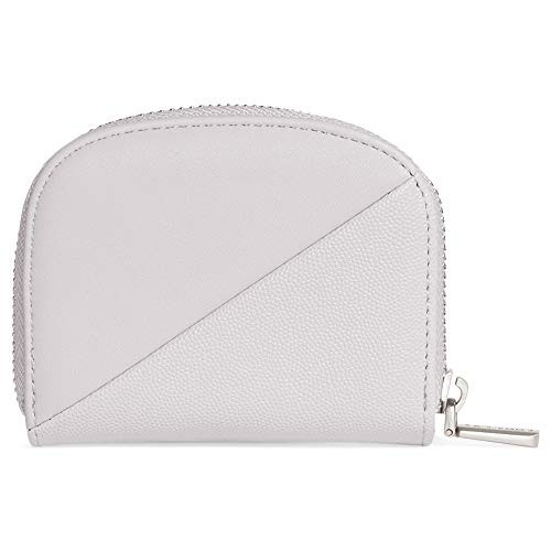 Pixie Mood Ida 4.5 x 3.75 Vegan Leather Zippered Card Case Organizer  4.5 x 3.75 x 1 inches  Cloud