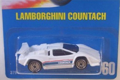 Hot Wheels 1991 White Lamborghini Countach 1 64 Scale Collectible Die Cast Car Model 60