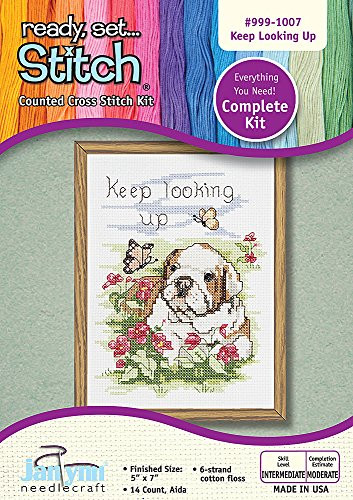 The Janlynn Corporation Ready, Set.Stitch Keep Looking Up Counted Cross Stitch Kit