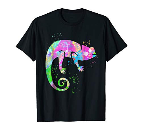 Chameleon T-Shirt Paint Spat Lizard Love Chameleon Tee Shirt