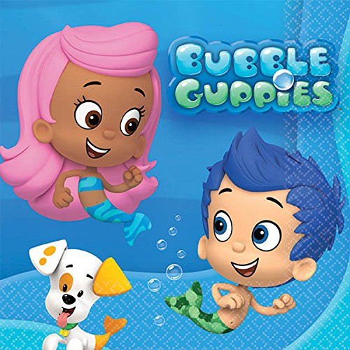Amscan Bubble Guppies Beverage Napkins
