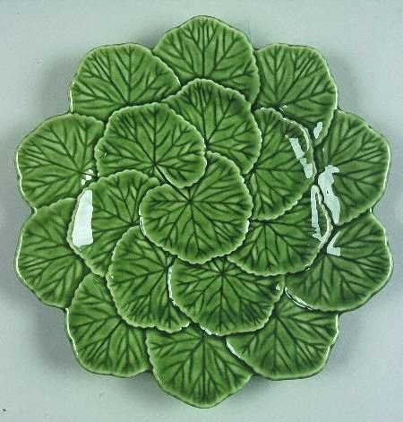 Bordallo Pinheiro Geranium Salad Plate  Fine China Dinnerware