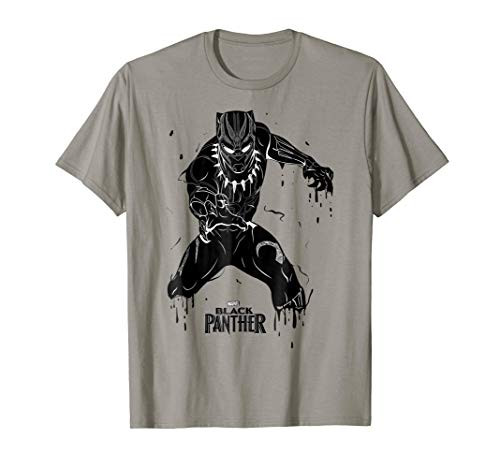 Marvel Black Panther Movie Paint Drip Claws T-Shirt