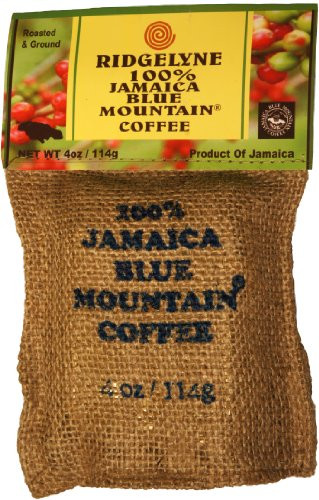100% Jamaica Blue Mountain Coffee - Roasted Beans  4 Oz.