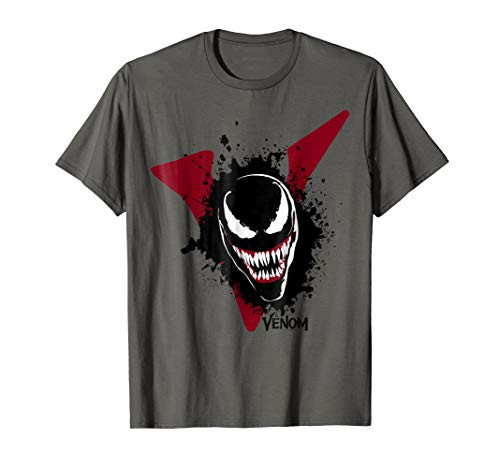 Marvel Venom Big V Face Paint Splatter Graphic T-Shirt