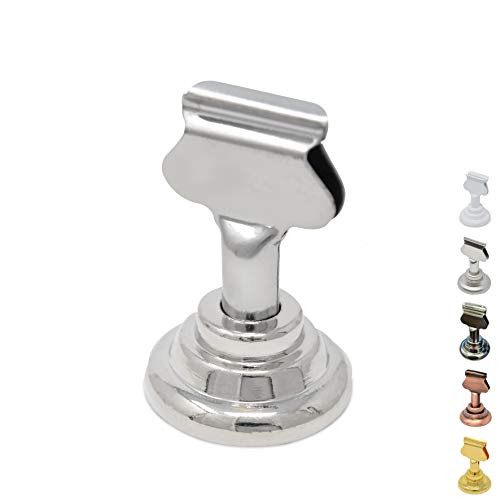 Gray Bunny GB-6811B Place Card Holder, 12 Pack, Chrome \ Silver, Table Cardholder Tabletop Menu Holder Harp-Clip Number Holder Recipe Holder Reserved Card Holder, for Restaurants, Weddings, Banquets