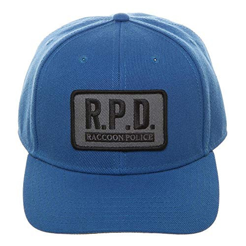 Resident Evil R.P.D. Cosplay Pre-Curved Bill Snapback Blue