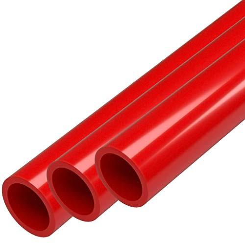 FORMUFIT Furniture Grade PVC Pipe  40"  1 2" Size  Red  3-Pack