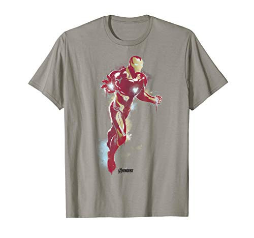 Marvel Avengers Endgame Iron Man Spray Paint Graphic Tee