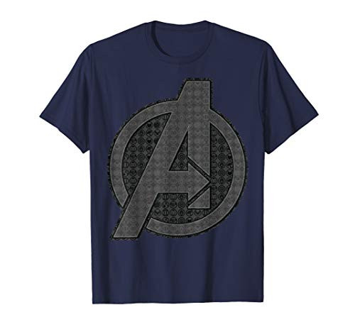 Marvel Avengers Endgame Hero Symbol Logo Fill T-Shirt