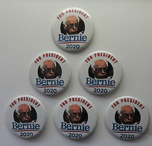 for President Bernie Sanders Campaign Buttons 6-Pack (2.25 inches)