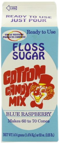 Great Western Blue Raspberry Sugar Floss 52OZ