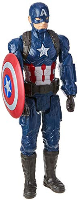 Avengers Marvel Endgame Titan Hero Series Captain America 12"-Scale Super Hero Action Figure Toy with Titan Hero Power Fx Port