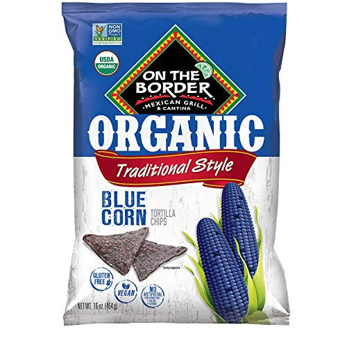 On The Border Organic Blue Corn Tortilla Chip  16 oz.