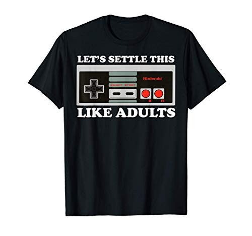 Nintendo NES Controller Let's Settle This Graphic T-Shirt T-Shirt
