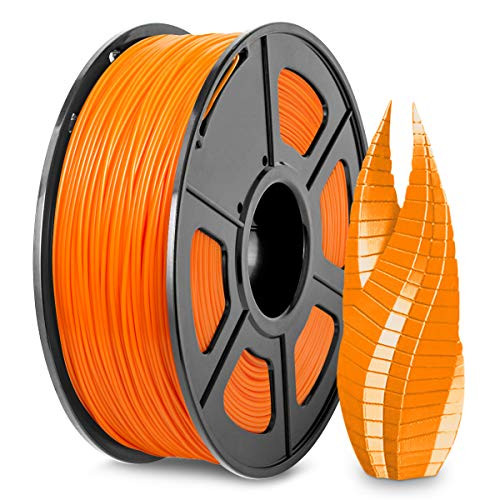 3D Printer PLA Filament 1.75  Orange PLA Filament 1.75mm  Fit FDM 3D Printer  1KG Spool  Dimensional Accuracy Plus - 0.02 mm  PLA Orange