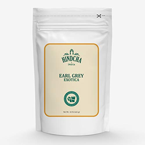HINDCHA  Earl Grey Tea Leaves  200Plus Cups   CITRIC  and  DELICIOUS  - Brew Hot Tea Or Iced Tea  Black Tea blended with Natural Bergamot  NATURAL SOURCE OF ANTI-OXIDANTS  16-ounce Bag