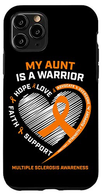 iPhone 11 Pro Orange Ribbon MS Warrior Aunt Multiple Sclerosis Awareness Case iPhone 11 Pro Orange Ribbon MS Warrior Aunt Multiple Sclerosis Awareness Case
