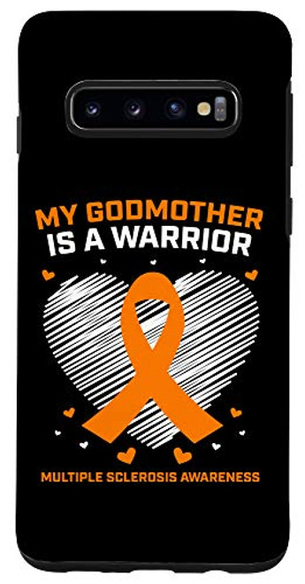 Galaxy S10 Orange MS Warrior Godmother Multiple Sclerosis Awareness Case Galaxy S10 Orange MS Warrior Godmother Multiple Sclerosis Awareness Case