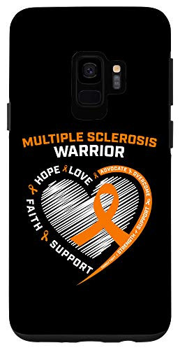 Galaxy S9 Women Men Orange MS Warrior Multiple Sclerosis Awareness Case