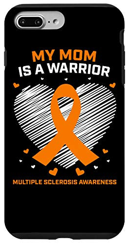 iPhone 7 Plus 8 Plus Mother Orange MS Warrior Mom Multiple Sclerosis Awareness Case