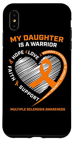 iPhone XS Max MS Warrior Daughter Wear Orange Multiple Sclerosis Awareness Case