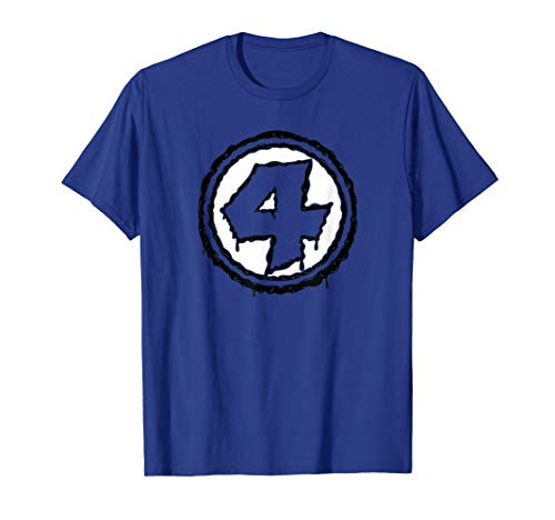 Marvel Fantastic Four Logo Melting Paint Drip T-Shirt