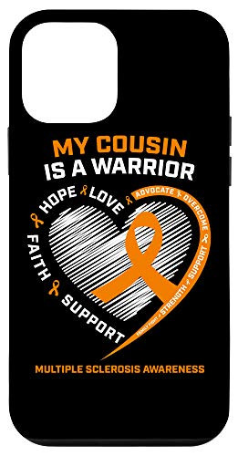iPhone 12 mini Orange Ribbon MS Warrior Cousin Multiple Sclerosis Awareness Case